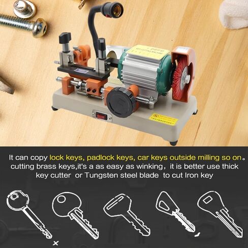 Cutting Machine, Horizontal Cutter Cutting Machine with Brush Cutter, Professional Commercial Keys Cut for Cutting Metal Objects Hardware Stores in Kuwait