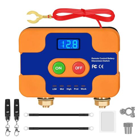 Remote Battery Disconnect Switch 12V, 240A Upgrade Smart Led Voltage Kill Switch for Car, Anti Theft and Battery Drain, Battery Kill Switch for Car, Motorcycle, Boat, Truck, RV in Saudi Arabia