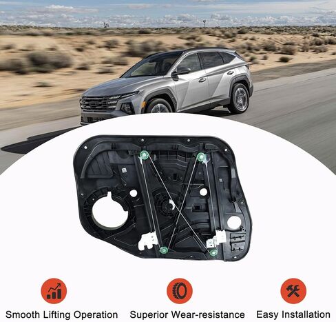 Front Right Passenger Side Window Regulator Without Motor Compatible with Hyundai Tucson 2016-2020 Replaces 82481-D3011 82481-D3010 in Kuwait
