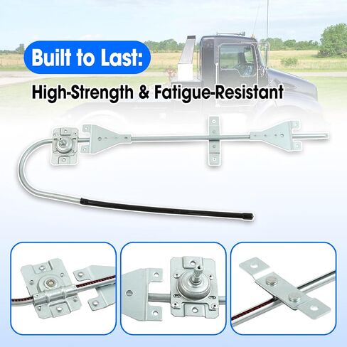 K092-407 منظم النافذة اليدوي لجانب السائق استبدال K092407 مناسب لـ Kenworth C500 T300 T800 W900B W900L 1997-2009 T600B 1997-2003، منظم النافذة LH للجانب الأيسر الأمامي in Kuwait