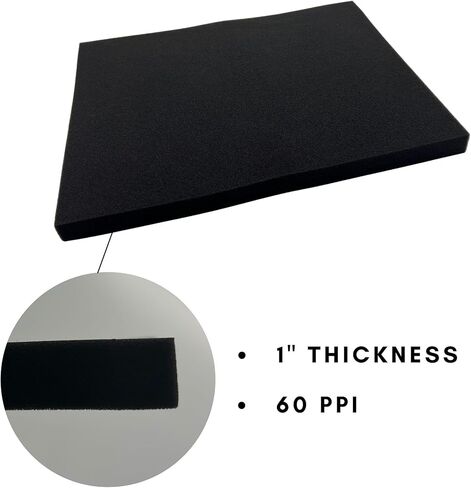 Air Filter Foam Material 15" x 12" x 1" - 60PPI Filter 23791 530023791 Fit for Poulan Craftsman Husqvarna Chainsaw Generator Small Engines (【Upgrade Packaging】15" x 12" x 1") in Kuwait