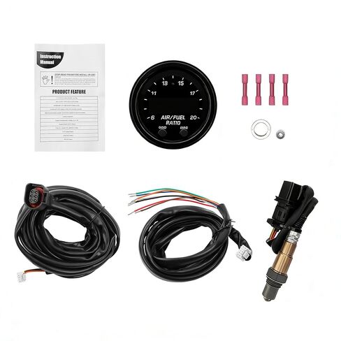 Lalf 30-0300 Wideband UGEO Air Fuel Ratio Gauge 52mm AFR with LSU 4.9 Sensor Controller Kit in Kuwait