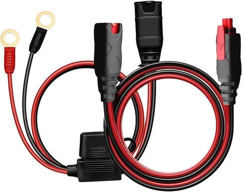 مجموعة GC004 + GC008 X-Connect مناسبة لملحقات شواحن بطاريات NOCO M10 (3/8 بوصة) طرف ثقب XL، بديل موصل بطارية NOCO كابل تمديد شاحن بطاريات ذكية in Kuwait