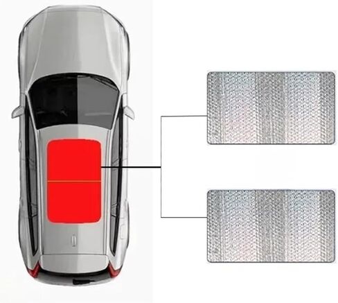 مظلة فتحة سقف مناسبة متوافقة مع Hyundai Santa Fe TM 2019 ~ 2023 2021 2022 MK4 سقف بانورامي للسيارة درع حراري نافذة ظلة مضادة للأشعة فوق البنفسجية in Kuwait