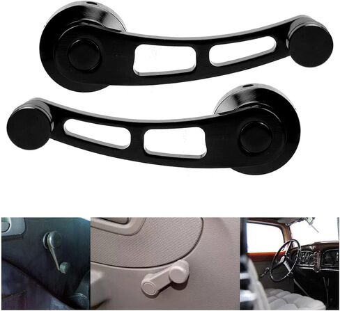 Keenso Window Riser, Window Winder Crank, Alloy Window Handle Riser Winder Crank for Classic Car Door Handles (Black) in Kuwait