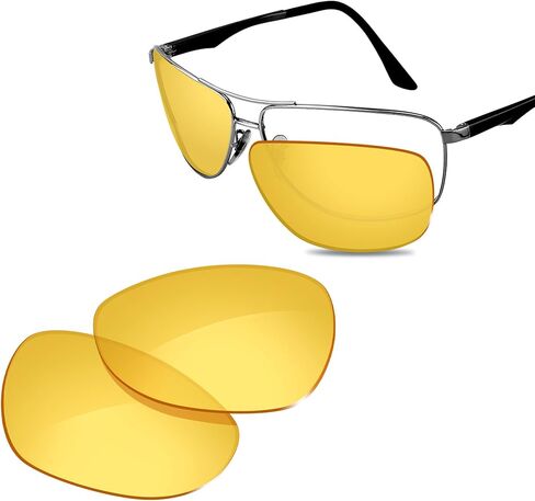 Glintbay 100% Precise-Fit Replacement Sunglass Lenses for Ray-Ban RB3506 64mm in Saudi Arabia