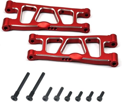 Hobby Aluminum Front and Rear Knuckle Arm Set Steering Set for ARRMA Mini Kraton 3S Speed Truck-ARA2508 Upgrades - Purple (Red Arm Set) in Kuwait