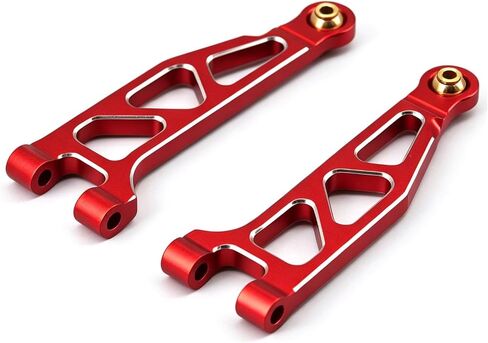 Hobby Aluminum Front and Rear Knuckle Arm Set Steering Set for ARRMA Mini Kraton 3S Speed Truck-ARA2508 Upgrades - Purple (Red Arm Set) in Kuwait