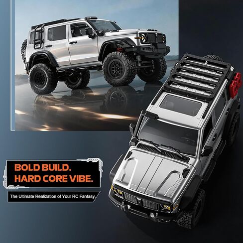1/12 RC الزاحف، MN-300 شاحنة للطرق الوعرة، 4x4 RC Rock Crawler RTR مع جهاز تحكم عن بعد 2.4 جيجا GWM Tank 300 نموذج سيارة للبالغين هدايا هواية (برتقالي) in Kuwait