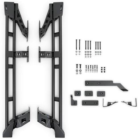 DV8 Offroad FS-15 Rock Sliders لسيارة Lexus GX 470 2003-2009 | تصميم متين بإطار ثلاثي النقاط | تصميم أنبوب مزدوج لتوفير أقصى قدر من الحماية | عالية وضيقة لمزيد من التخليص in Kuwait