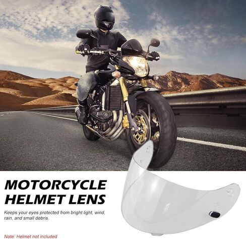 Shkalacar Anti Scratch Helmet Visor Lens Replacement for CL 16 CL 17 ST SP CS R1 CS R2 Series with Windproof Sun Protection Wind Resistance Multiple Colors (Transparent Color) in Kuwait