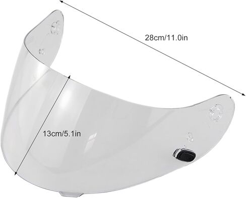 Shkalacar Anti Scratch Helmet Visor Lens Replacement for CL 16 CL 17 ST SP CS R1 CS R2 Series with Windproof Sun Protection Wind Resistance Multiple Colors (Transparent Color) in Kuwait