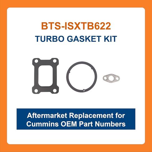 BTS-ISXTB622 Turbo Gasket Kit, Compatible with Cummins ISX15 / QSX15, Aftermarket Replacement for OEM 3101268, 3684355, 3688622, Kit de Juntas de Turbo in Kuwait