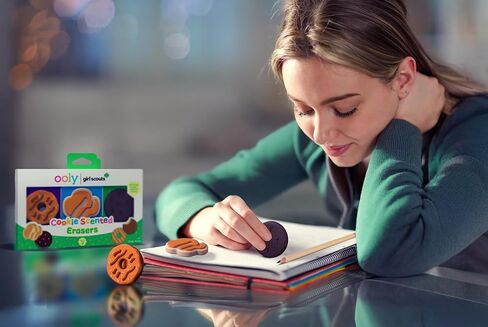 مجموعة ممحاة معطرة بسكويت من OOLY x Girl Scouts مكونة من 3 قطع - للأطفال، 2 ممحاة ألغاز، للأعمار من 3 سنوات فما فوق in Saudi Arabia