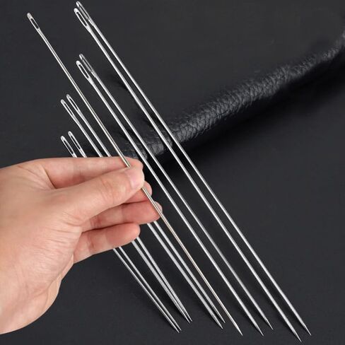 3" 3.5" 4" 5" 6" 7" Long Large Sewing Needles for Upholstery,Crafting,Crochet Projects,Quilting,Hand Sewing Yarn Needles,Big Embroidery,Hawaiian Lei Making Needle Kit Craft in Kuwait