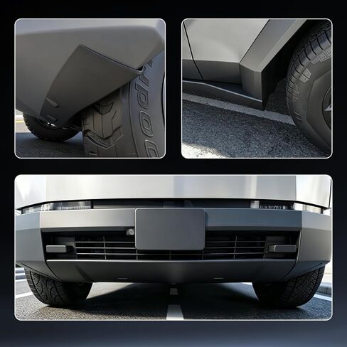 Wheel Fairing Delete Covers Fit for Tesla Cybertruck 2024-2026,No Drilling Mud Flap Delete for Cybertruck Accessories 2026 2025 2024 Off-Road Protection Mudguard Delete Kit (4PCS) in Kuwait
