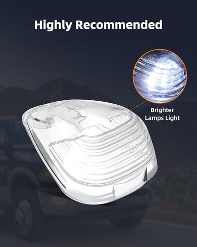 5pcs Cab Marker Light Clear Cover Cab Roof Running Light Top Light for 1999-2016 Ford F150 F250 F350 F450 F550 F650 F750 E150 E250 E350 E450 Super Duty Pickup Trucks (Only Cover) in Kuwait