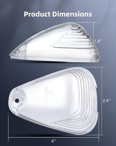 5pcs Cab Marker Light Clear Cover Cab Roof Running Light Top Light for 1999-2016 Ford F150 F250 F350 F450 F550 F650 F750 E150 E250 E350 E450 Super Duty Pickup Trucks (Only Cover) in Kuwait