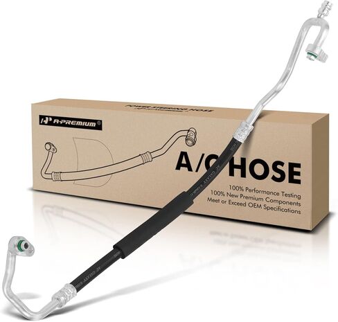 A-Premium A/C Discharge Line Hose Assembly Compatible with Hyundai Santa Fe Sport, 2017 2018, 2.0L, Compressor to Condenser in Kuwait