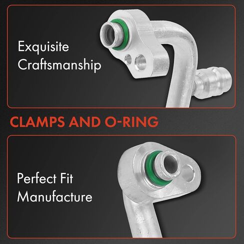 A-Premium A/C Discharge Line Hose Assembly Compatible with Hyundai Santa Fe Sport, 2017 2018, 2.0L, Compressor to Condenser in Kuwait