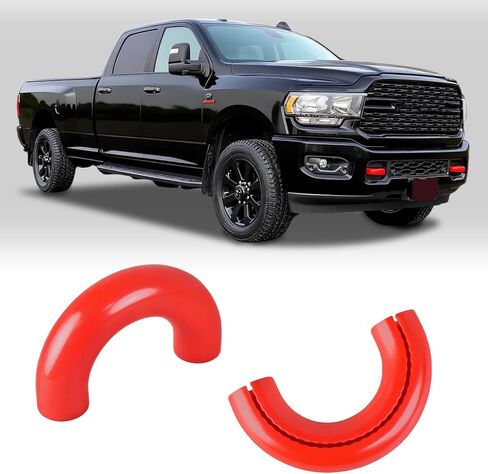 MuHize Front Tow Hooks Covers for Ford F150 2004-2026, Car Exterior Accessories for Bronco Base/Big Bend/Outer Banks 2021-2026, Hitch Cover Compatible with Toyota Tundra 2017-2021 (Orange) in Kuwait
