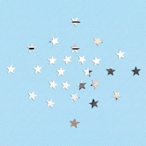 200 Pcs Star Shape Small Mirrors for Crafts, 1x1 Inch Craft Mirrors Mirror Tiles Self Adhesive Fancy Acrylic Mini Mirror Pieces for Crafts Disco Ball Mirror-Tiles for Craft Art Door Wall in Kuwait