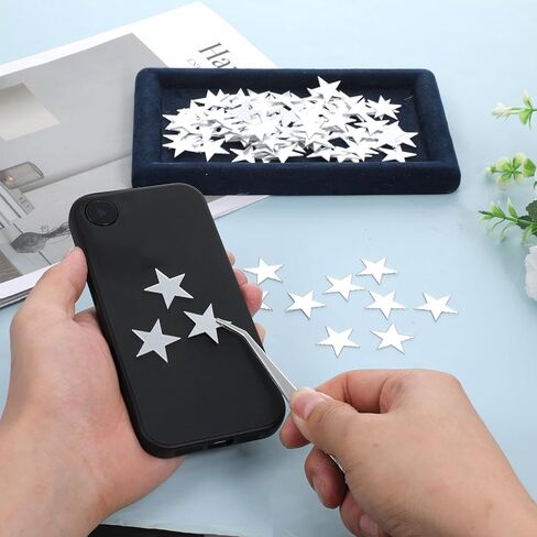 200 Pcs Star Shape Small Mirrors for Crafts, 1x1 Inch Craft Mirrors Mirror Tiles Self Adhesive Fancy Acrylic Mini Mirror Pieces for Crafts Disco Ball Mirror-Tiles for Craft Art Door Wall in Kuwait