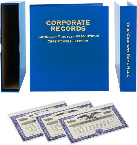 LLC Kit (Black) - Binder, Slipcase, Operating Agreement, Membership Certificates & Index Tabs in Kuwait