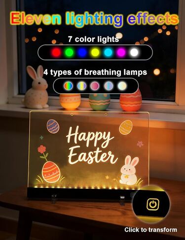 لوحة رسم LED للأطفال، لوحة رسم متوهجة نيون قابلة لإعادة الشحن مقاس 16 بوصة مع 7 علامات و7 ألوان، 6 أوضاع إضاءة تضيء الكمبيوتر اللوحي للمسح الجاف، هدية عيد ميلاد للفتيات والأولاد من سن 3 إلى 12 عامًا in Kuwait