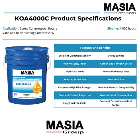 02250098-048 Lubricant for Compressor Compatible with Sullair - 55 gal in Kuwait