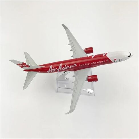 Miniature Scale 1 400 AirAsia 737 Aircraft Model Metal Simulation Airliner Alloy Static Decoration Airplane Flying Toy Game Kits in Kuwait