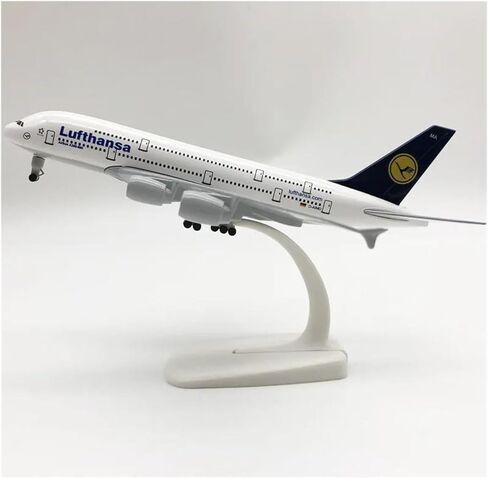 مقياس مصغر 1:350 نموذج طائرة لوفتهانزا A380، مجموعة ألعاب طائرة محاكاة معدنية in Kuwait
