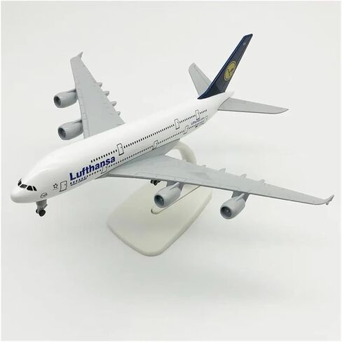 مقياس مصغر 1:350 نموذج طائرة لوفتهانزا A380، مجموعة ألعاب طائرة محاكاة معدنية in Kuwait