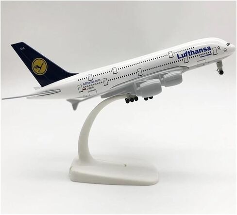 مقياس مصغر 1:350 نموذج طائرة لوفتهانزا A380، مجموعة ألعاب طائرة محاكاة معدنية in Kuwait