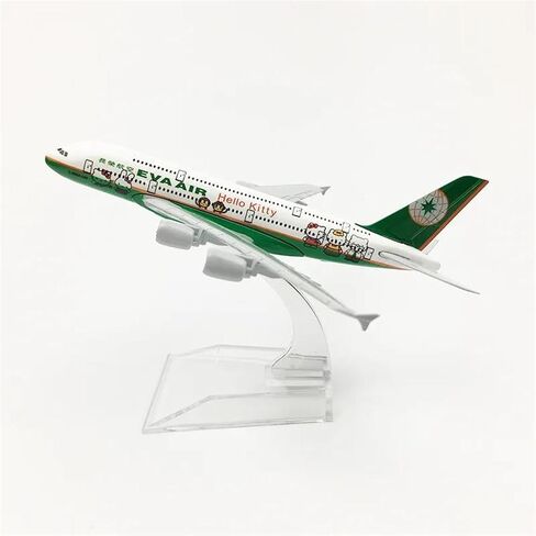 مقياس مصغر 1 400 دائم الخضرة ايرباص A380 نموذج طائرة معدنية محاكاة طائرة لعبة طائرة لعبة أطقم in Kuwait
