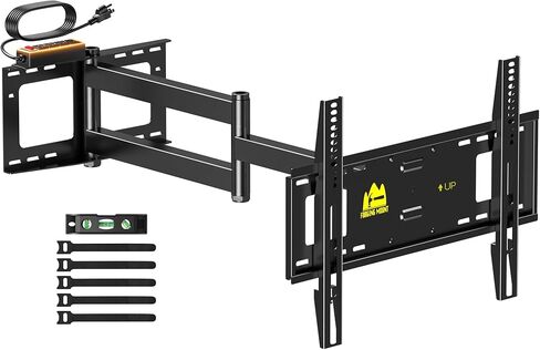 FORGING MOUNT Full Motion Corner TV Wall Mount for 32-75 Inch TVs Holds 110 lbs,33" Long Extension Arm with Landscape to Portrait Rotation, Swivel & Tilt,Vertical Rotating TV Mount,Max VESA 600x400mm in Kuwait