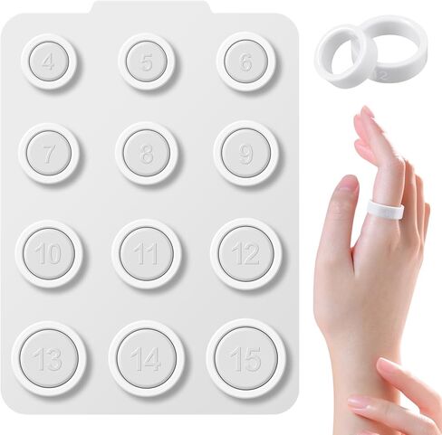 Ring 4 Sizing Kit Compatible with Oura Ring4 Professional Finger Measuring Tool Unique Smart Ring Sizing, Size 4-15 for Accurate Fit in Kuwait