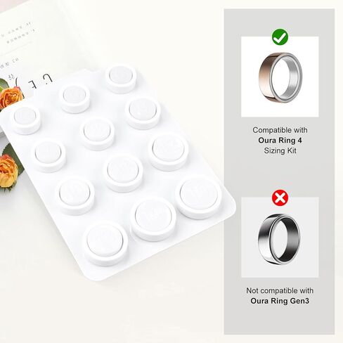Ring 4 Sizing Kit Compatible with Oura Ring4 Professional Finger Measuring Tool Unique Smart Ring Sizing, Size 4-15 for Accurate Fit in Kuwait
