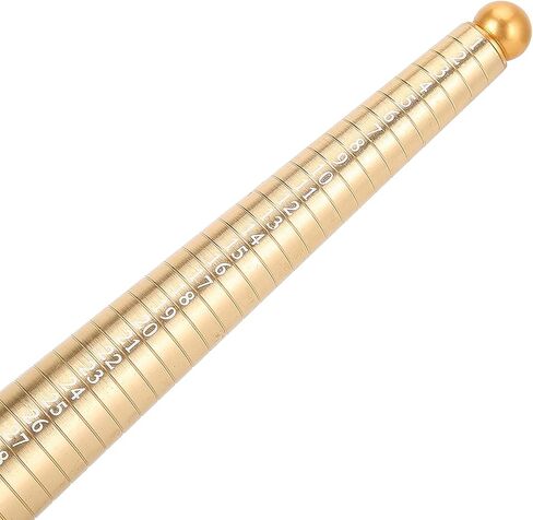 Generic Ring Gauge Mandrel, Gold Plated Copper Finger Sizer, Jewelry Measuring Stick with Hongkong Size 1 to 33, Ideal for Jewelry Making in Kuwait
