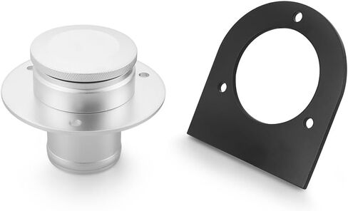 2-inch Billet Aluminum Remote Fuel Tank Filler Neck, Gas Cap, Weld-On Steel Bracket - Straight Neck for 2.00 Inch Filler Hose - Fuel Cell Accessory 17-2530 in Kuwait