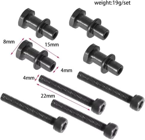 Rc Upgrade Spare Parts for Kyosho MP10 MP9 1/8 4pcs Metal Steel Shock Bush IF346-04 RC Car Upgrade Parts Accessories in Kuwait