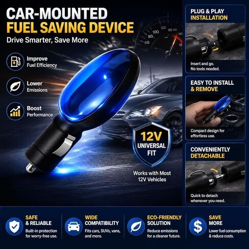 2 Pcs Gas Saver, Drive Farther, Save More Fuel, Automotive Spill Saver for Filling Gasoline Lubricants Water Diesel, Plug and Play Portable Automotive Spill in Kuwait