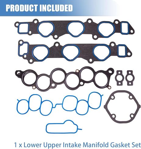Sorello MS92766 Lower Upper Intake Manifold Gasket Set Fit for ES300 RX300 1994-2003, Avalon 1995-2004, Camry 1994-2006, Highlander 2001-2003, Sienna Solara 1999-2003 3.0L V6 Replace 1717720010 in Kuwait