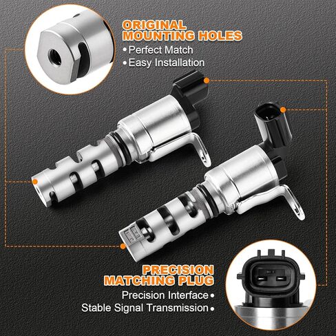 917235 917236 2 قطعة محرك السحب والعادم توقيت الصمام المتغير (VVT) الملف اللولبي متوافق مع تويوتا كورولا كامري بريوس ولكزس، بونتياك، سليل، 2008-2020 in Kuwait