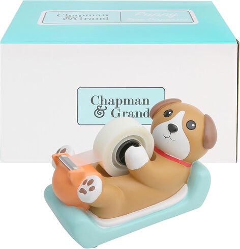 Chapman & Grand Puppy Dog Tape Dispenser (Tan/Turquoise) in Kuwait