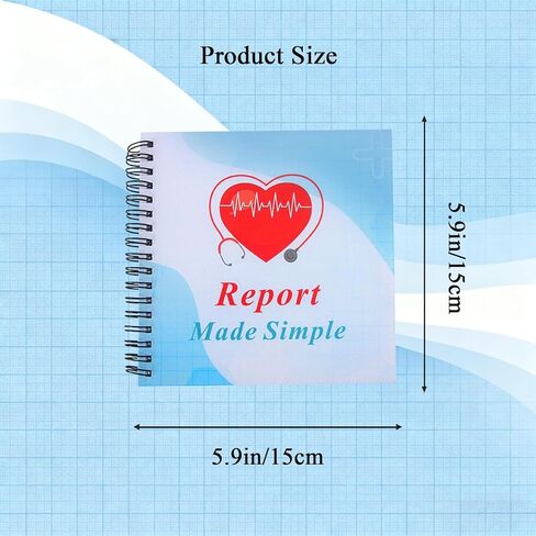 2 Pcs Nurse Report Sheet Notebook, Nurse Rounds Notebook, Medical Work Organizing Logbook, Clinical Supplies Essentials for Nurses, CNA Accessories for Work, Nurse Appreciation Gifts for Healthcare Workers & RN Students in Kuwait