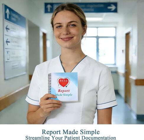 2 Pcs Nurse Report Sheet Notebook, Nurse Rounds Notebook, Medical Work Organizing Logbook, Clinical Supplies Essentials for Nurses, CNA Accessories for Work, Nurse Appreciation Gifts for Healthcare Workers & RN Students in Kuwait