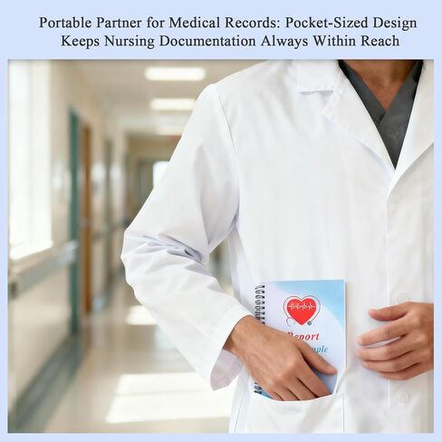 2 Pcs Nurse Report Sheet Notebook, Nurse Rounds Notebook, Medical Work Organizing Logbook, Clinical Supplies Essentials for Nurses, CNA Accessories for Work, Nurse Appreciation Gifts for Healthcare Workers & RN Students in Kuwait