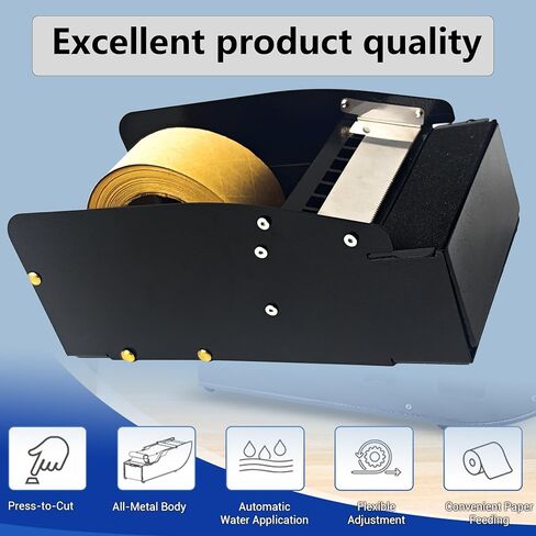 A Wet Kraft Paper Tape Cutter with a Water Brush, Suitable for a Width of 6 inches, Express Box, Cardboard Box Packaging, Gift Box(Multi-Scene for Industry/Home/Office/Business in Kuwait