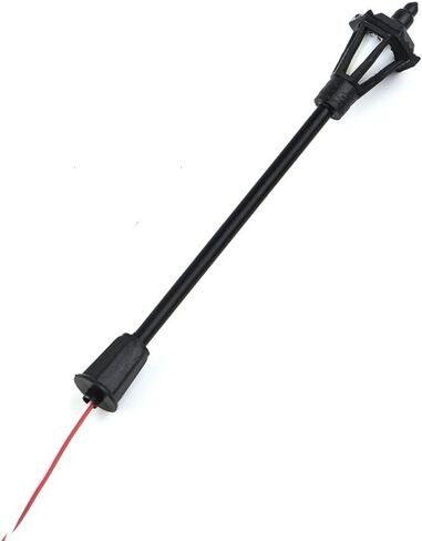 20 قطعة بمقياس 1:150 مصابيح شوارع للسكك الحديدية مصابيح حائط LED 3 فولت ملحقات إضاءة بيضاء لـ HO أو OO Train Dioramas، مجموعة عمود إضاءة بلاستيكي لتزيين المناظر الطبيعية المصغرة in Kuwait